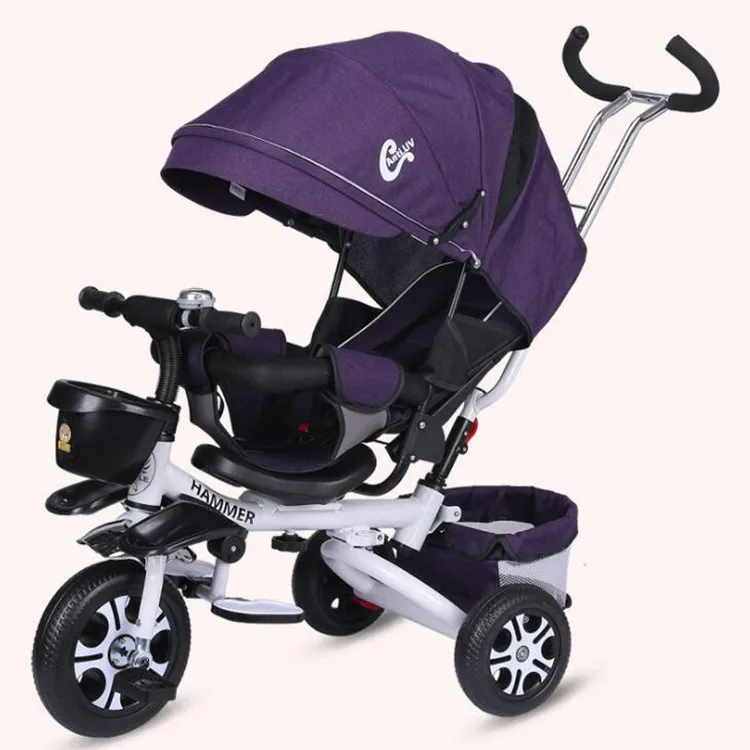Kids Tricycle with wagon / Stroller Baby Pram Tricycle / Children tricycle With CE