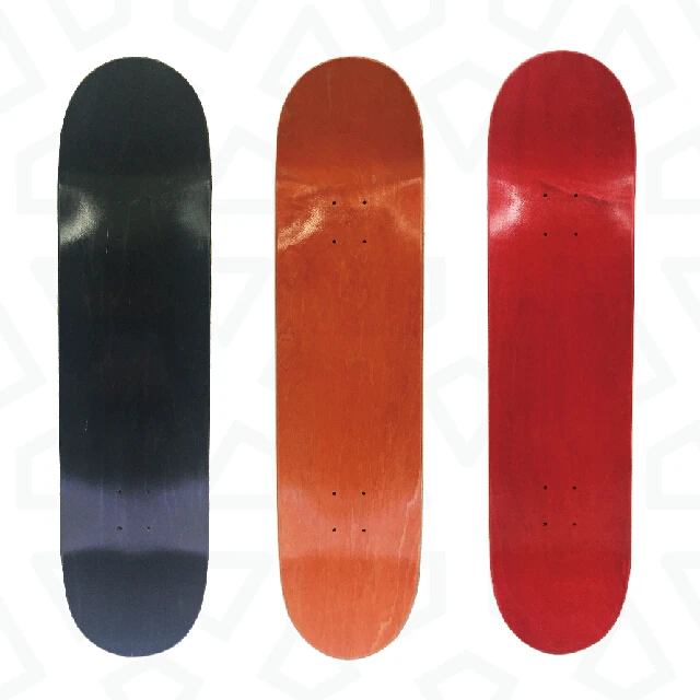 
Pro Quality 100% 7 Plies Canadian Maple Blank Skateboard Decks in Various Size Colors and Concaves 