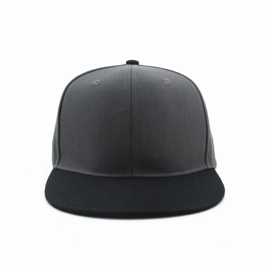 blank 6 panels flat hat factory hip-hop cap for sale custom snapback cap