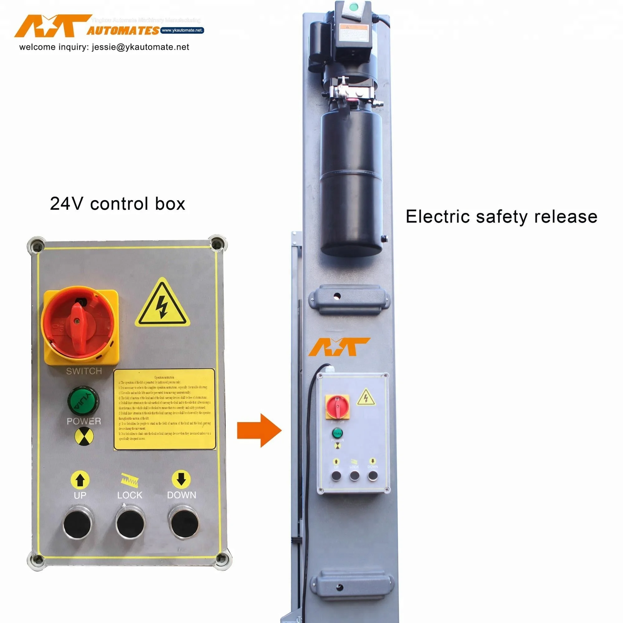 4200kgs Lifting Capacity MT-TP40E with strong basement two post car lift