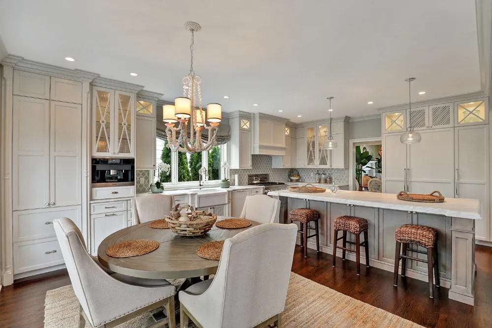 L shape modular kitchen designs from China kitchen cabinet factory design kitchen