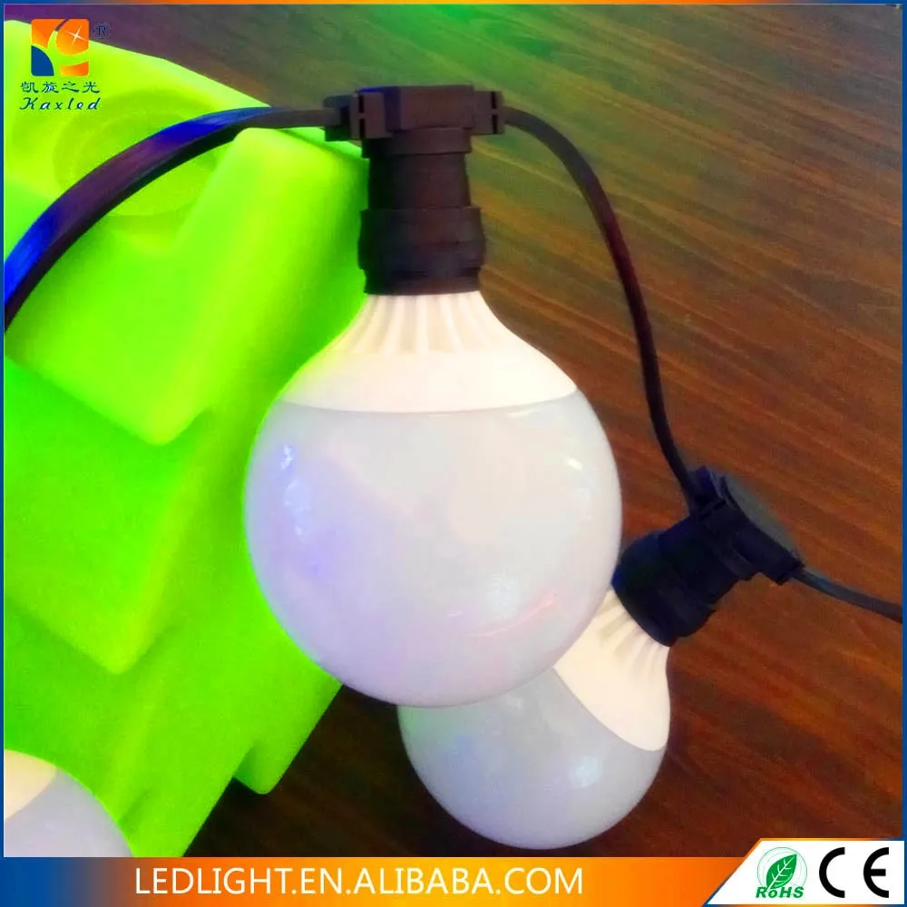 2-*0.75MM2 Copper wire PVC cable E27 B22 holders 500leds 100m waterproof IP 65 outdoor use LED belt light for holiday decoration