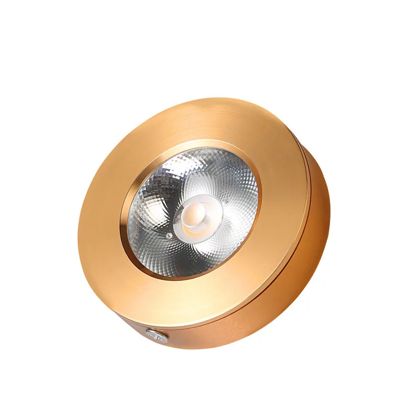 Ultra slim surface mounted ac 220v driverless mini cob cabinet downlight