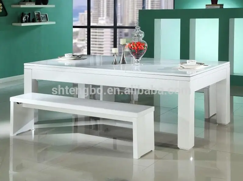 Multi function solid wood 7 ft 8 ft 9 ft dining pool table with table tennis on sale