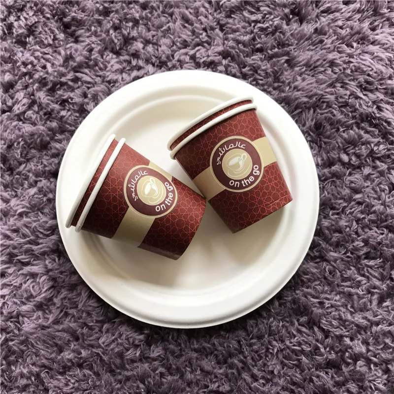 
custom printed paper cups 8OZ custom disposable hot drink paper cup 12O Z single wall biodegradable paper cups 16OZ 