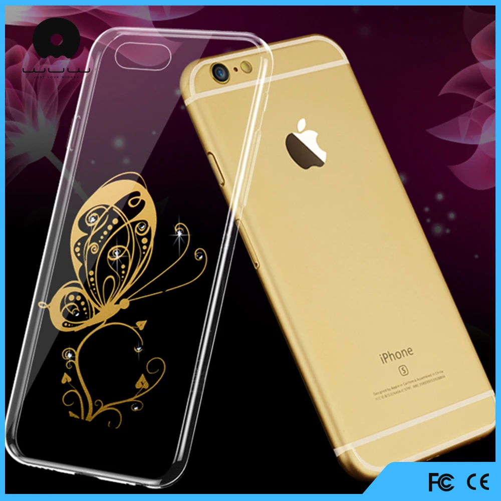 Бесплатные образцы тпу бампер и ясно pc задняя крышка чехол для iphone 6