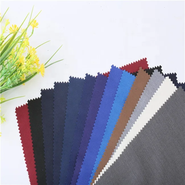 
classic cotton modal pants fabric dobby plain woven cotton modal polyester spandex trousers fabric for handsome men 