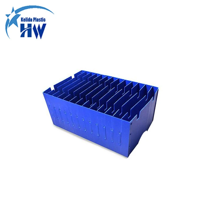 Factory antistatic  pp corrugated  storage esd box  pp folding logistic black conductive hollow board turnover big tote box
