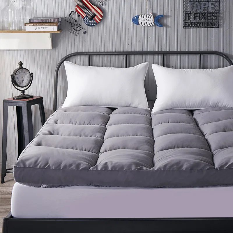 Customer designs foam 100% polyester feather mattress topper supports OEM and ODM