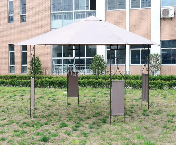 
cheap metal garden pergola gazebo 3x3m 
