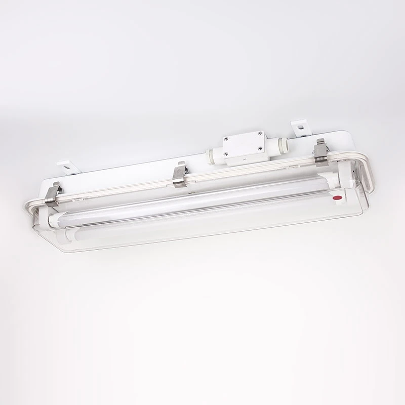 plastic cover ship fluorescent pendant light fixture with emergency JCY23-2E