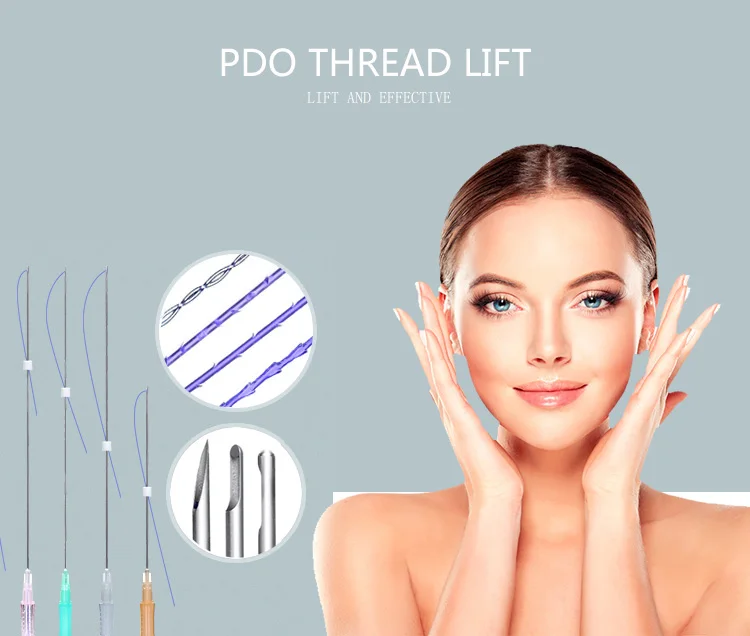 
China Big Factory Good Price Fish Bone 18g 100mm Face Lifting Thread Pdo Threads 4 D 