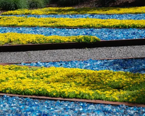 High quality garden landscape crushed glass rocks for gabion