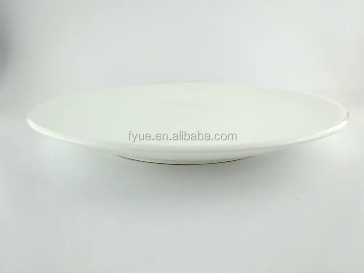 14 inch big size flat white round cake plate for cake serving