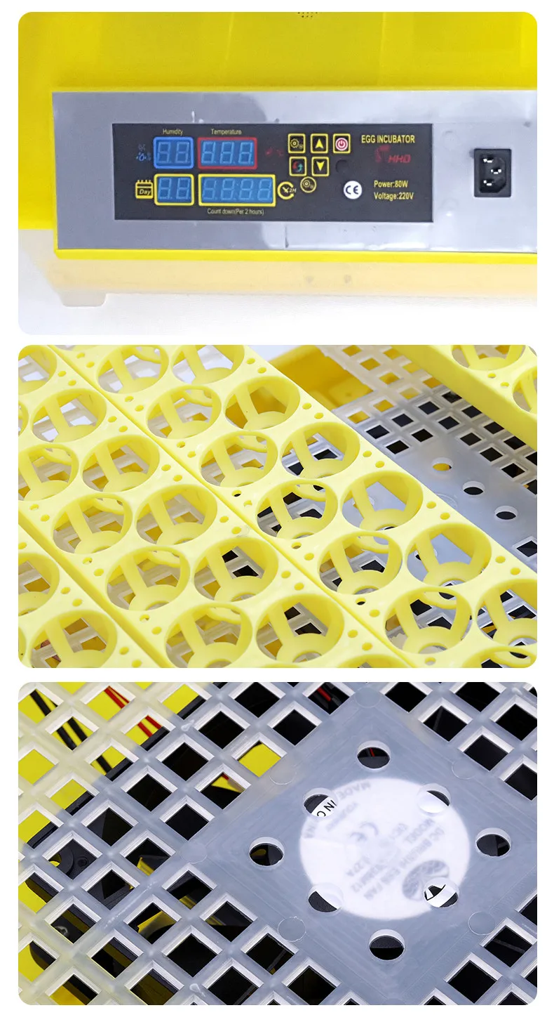 HHD factory free shipping Small 48 automatic poultry equipment chicken egg incubator and hatcher