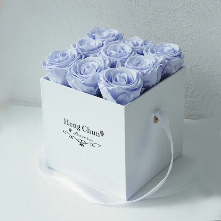 Hot sale luxury flower box packaging cardboard round cylinder paper boxes for flowers