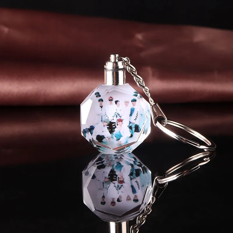 
Promotional Gift Crystal Led Keychain For Giveaways 