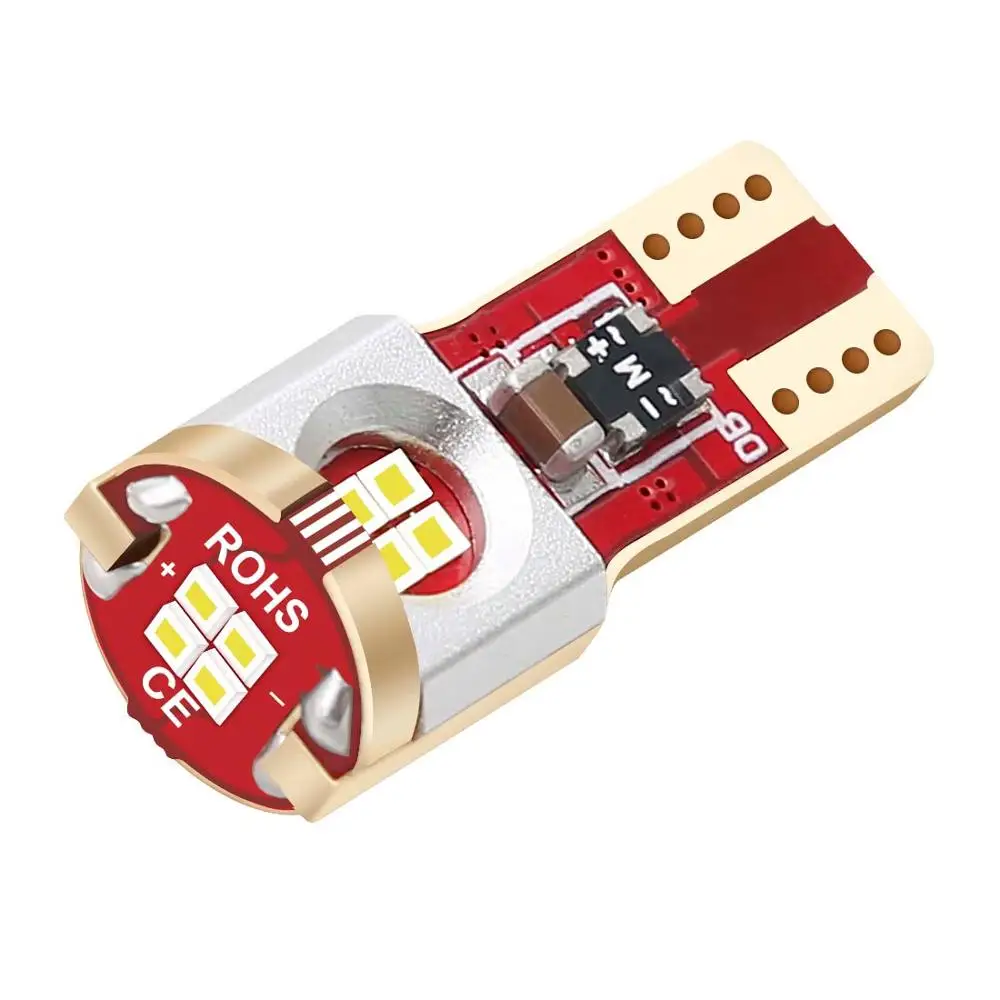 SANYOU Super Brightness Auto LED Bulb T10 1515 12SMD Canbus Indicator Light LED T10 Bulb