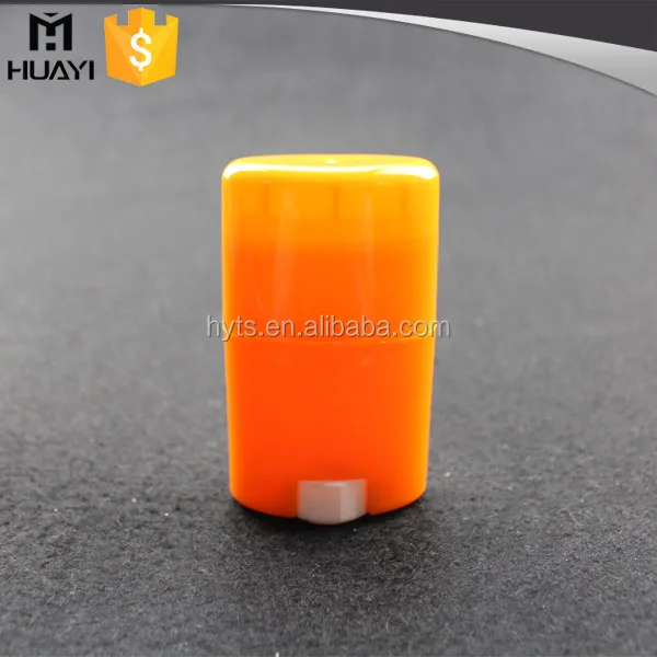 15ml 40ml 50ml 75ml oval shape plastic colorful stick deodorant container