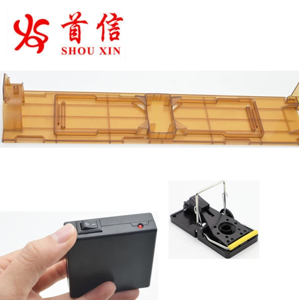 Safely Plastic mouse rat mice snap trap station with two doors for mouse rat control