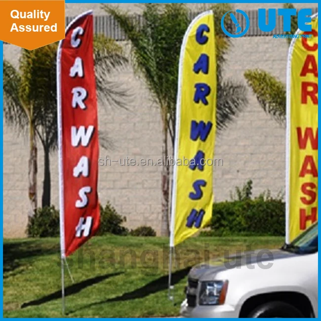 Custom car wash flag banner, advertising flag banner/banner signs