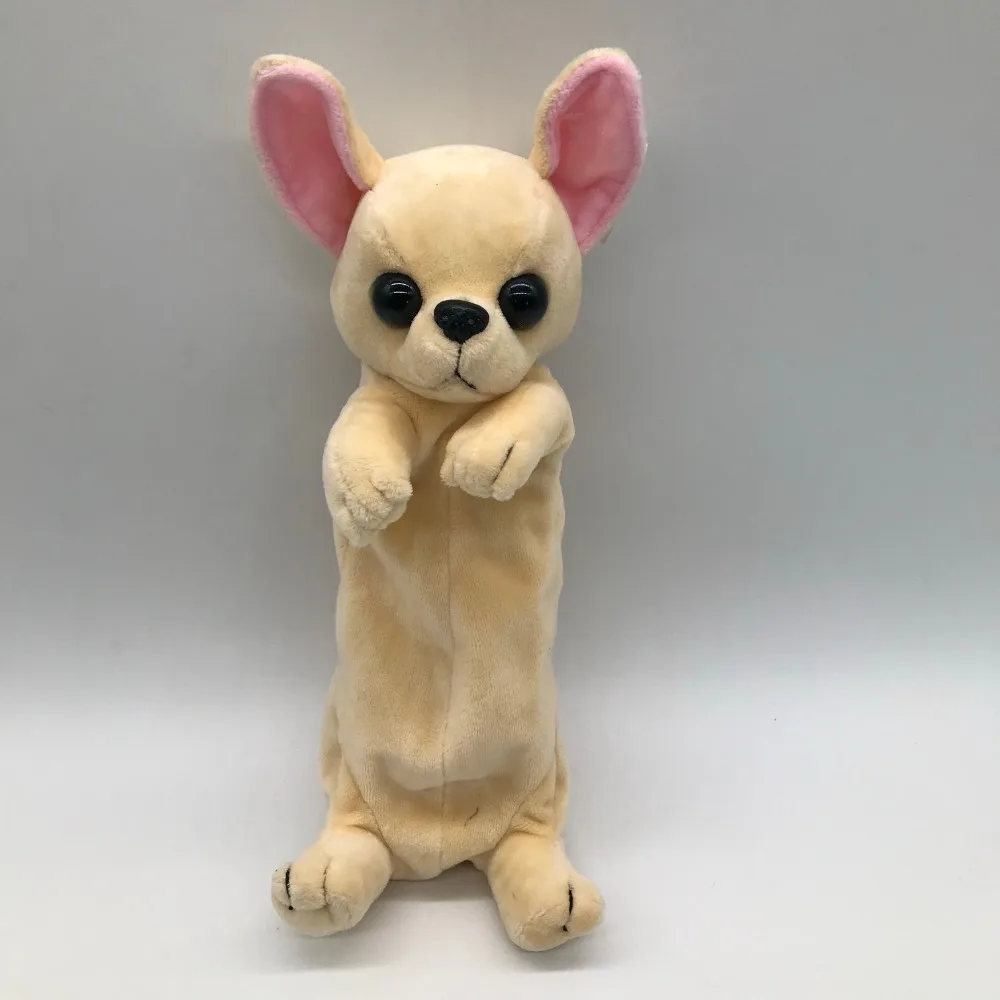 
Plush Animal School Pencil Bags Plush Dog shape plush pencil case 