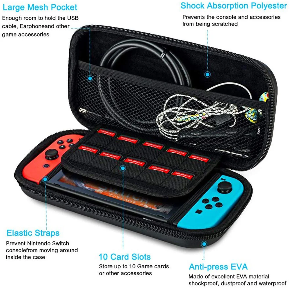 
Portable Travel Hard EVA Carrying Case for Nintendo Switch 