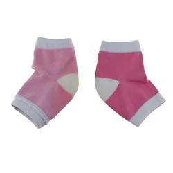 Лидер продаж на Amazon, Увлажняющие гелевые носки розового цвета для пятки с трещинами