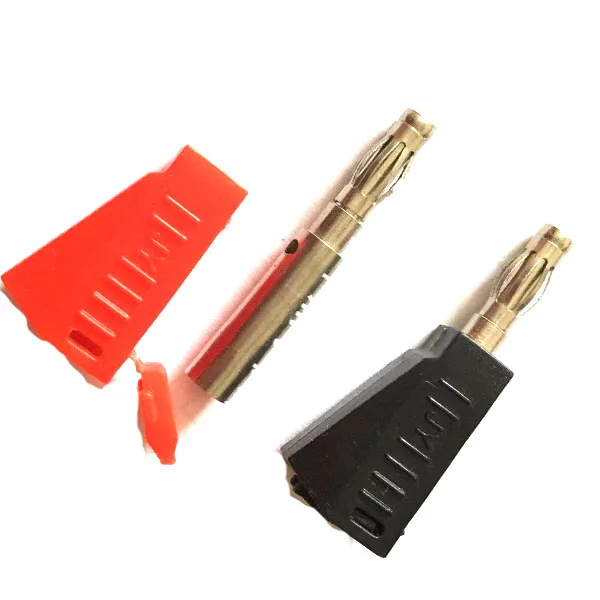 high voltage custom gold mini 1mm 2mm 3mm 4mm male female safety stackable insulated shrouded banana jack plug connector