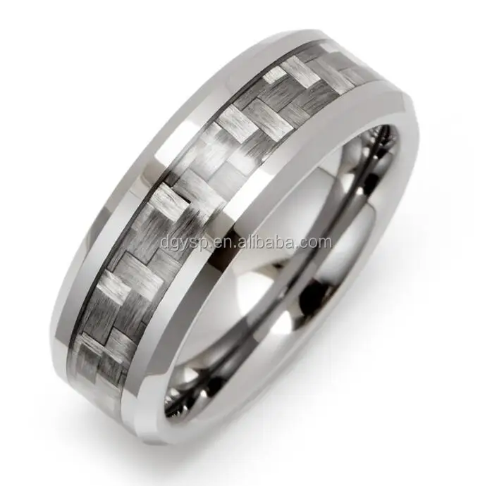 Inspire из нержавеющей стали ювелирные изделия нержавеющей стали изготовленный на заказ для мальчиков кольцо модная обувь для мужчин из углеродного волокна декор, вольфрамовое кольцо