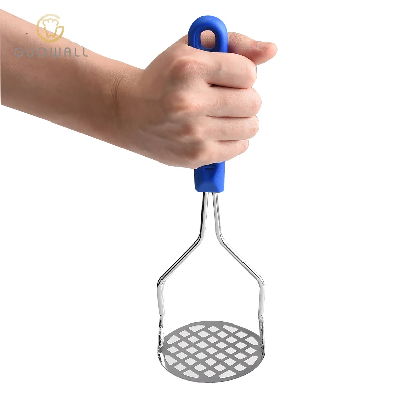 Ergonomic Design Comfortable Grip With Plastic Handle  Potato Press Masher