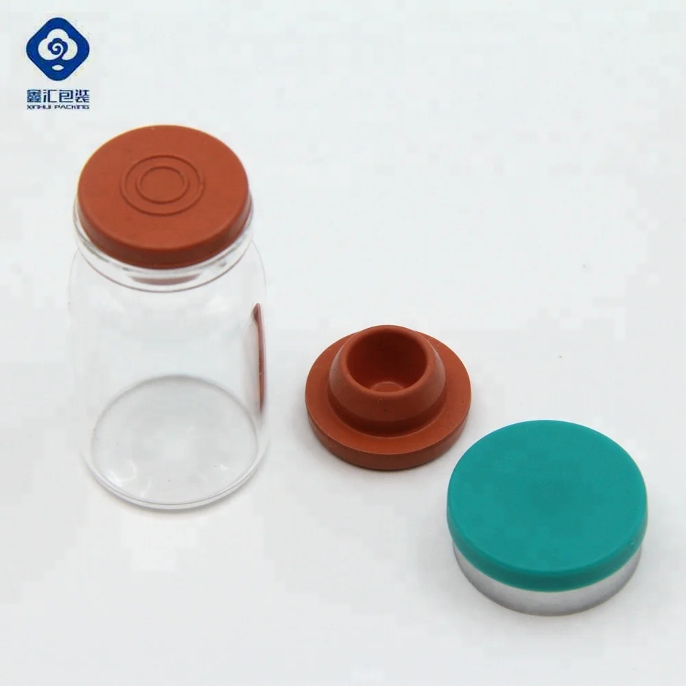 
Mini medecine bottles glass pharmaceutical 3ml glass vials with rubber stoppers caps 
