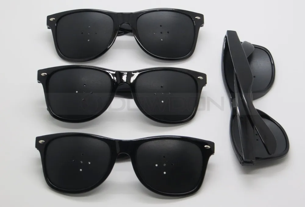 Fashion Eyesight Improver Anti-fatigue Vision Care Stenopeic 5 Holes Pinhole Glasses