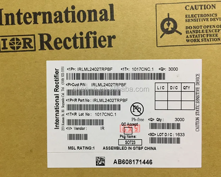 
(Hot offer)FET transistor IC IRLML2402PBF 