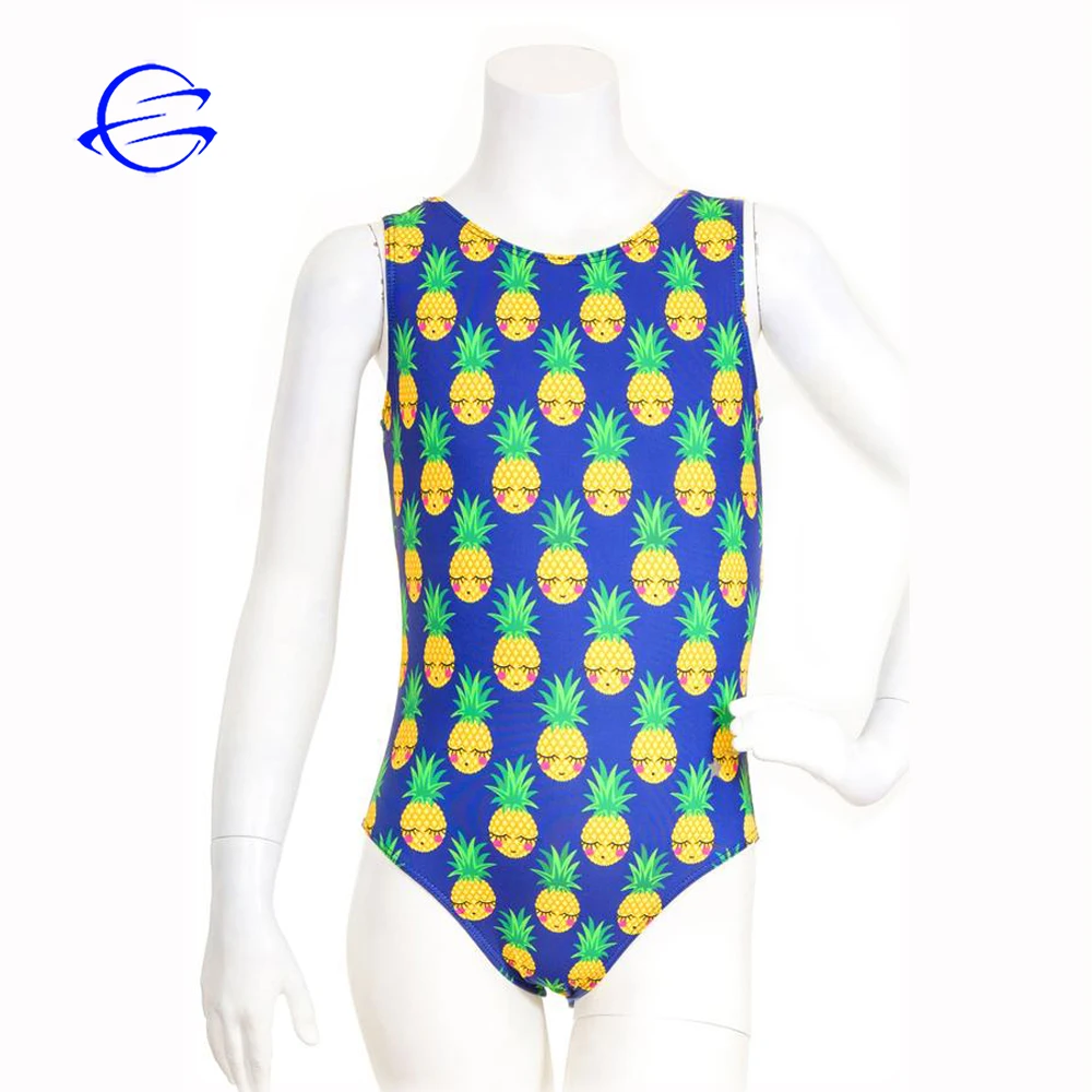 Custom Best Price Fabric Sublimation Kids Dance Wear One Pieces Gym Leotards Children Sleeveless Gymnastics Leotards