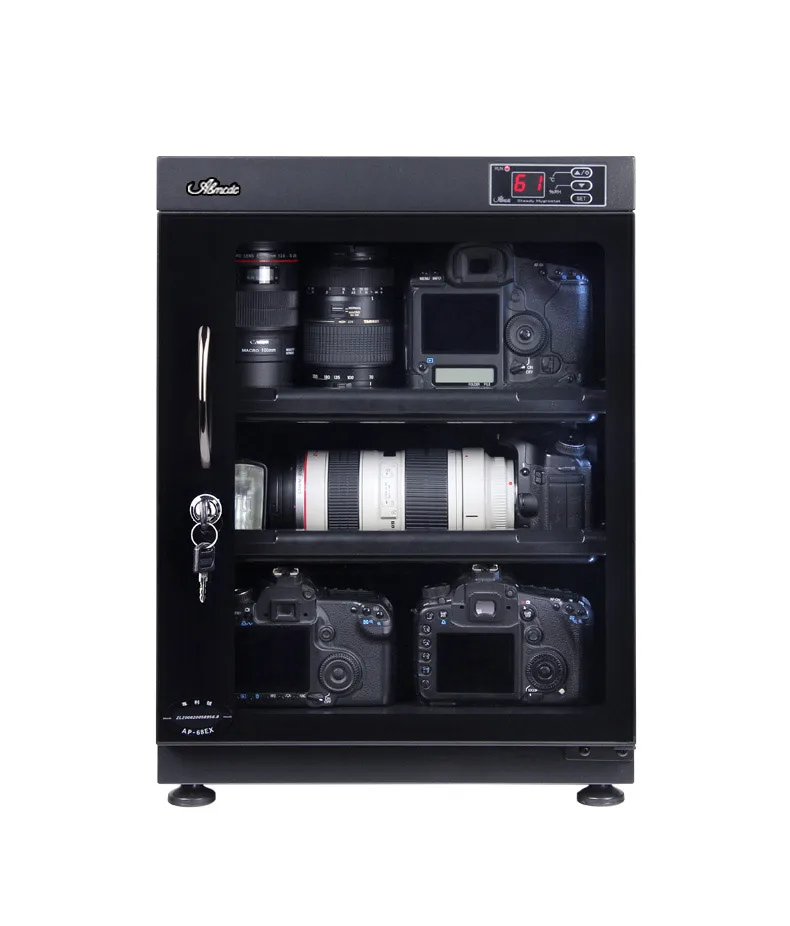 
65L automatic dehumidifier storage cabinet for dslr camera dry box 
