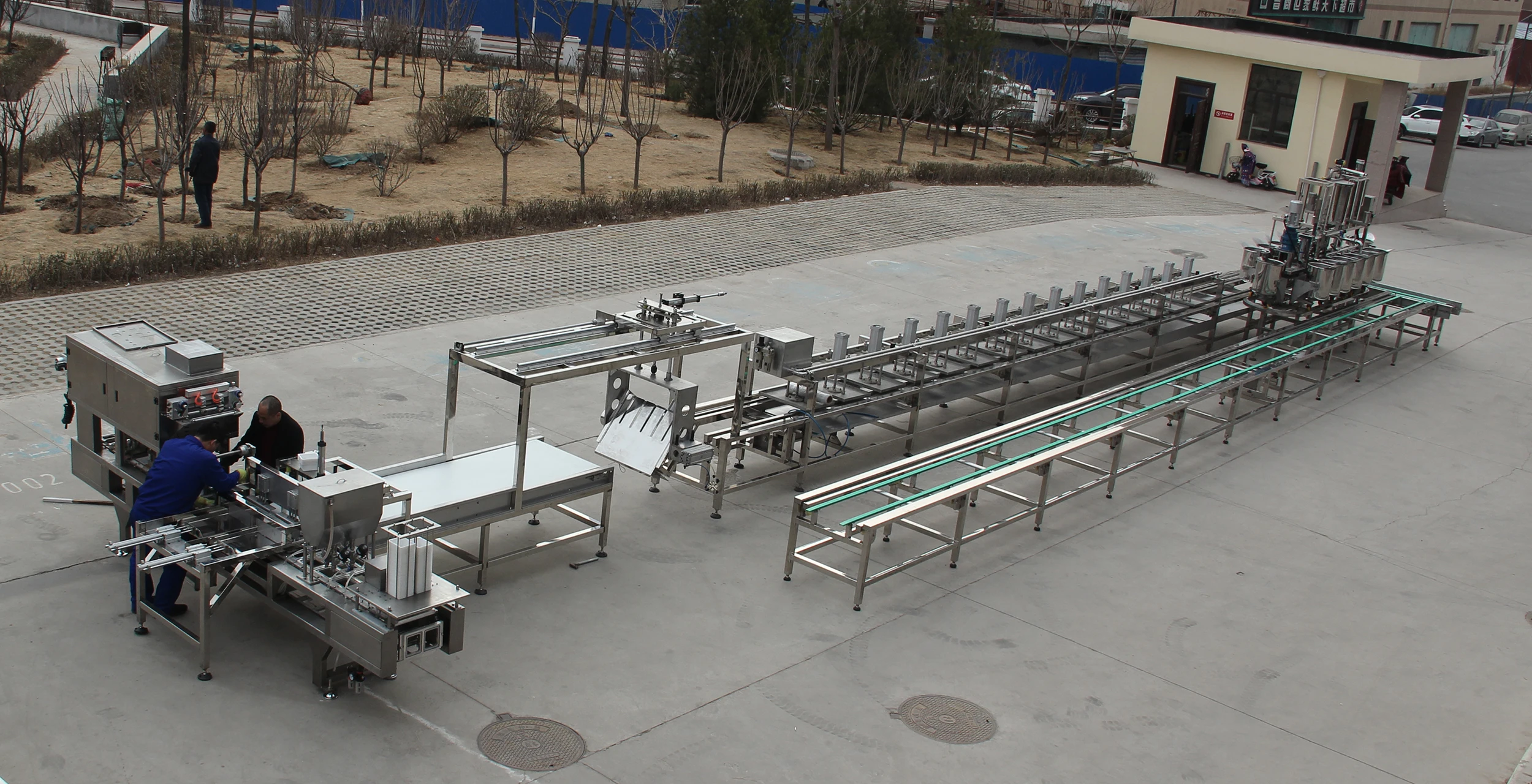 Fully automatic tofu production line