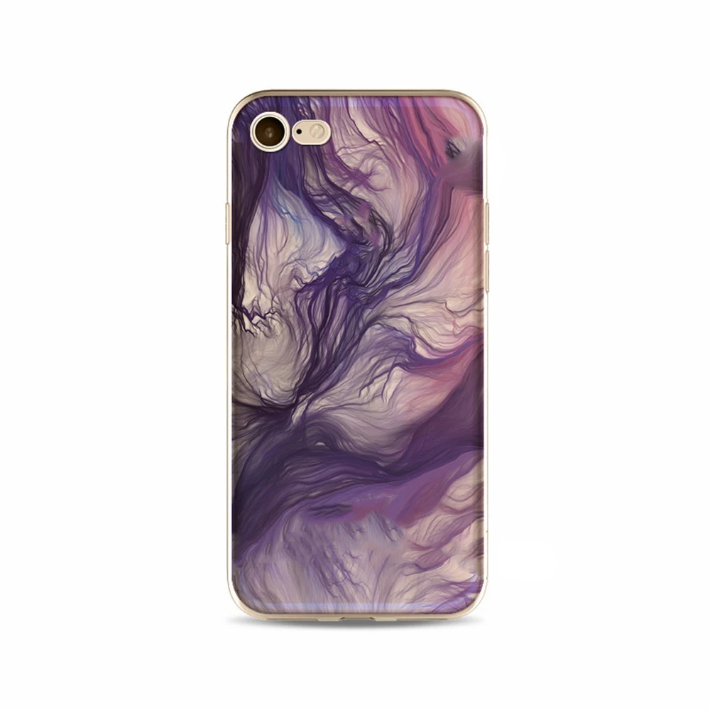 Печать красочные дыма силиконовый чехол для телефона чехлы для iphone 8 plus
