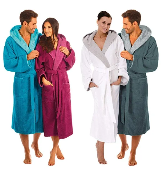 
2019 The Best Women Man Bath Robe Pattern With Hood Hot Sale 