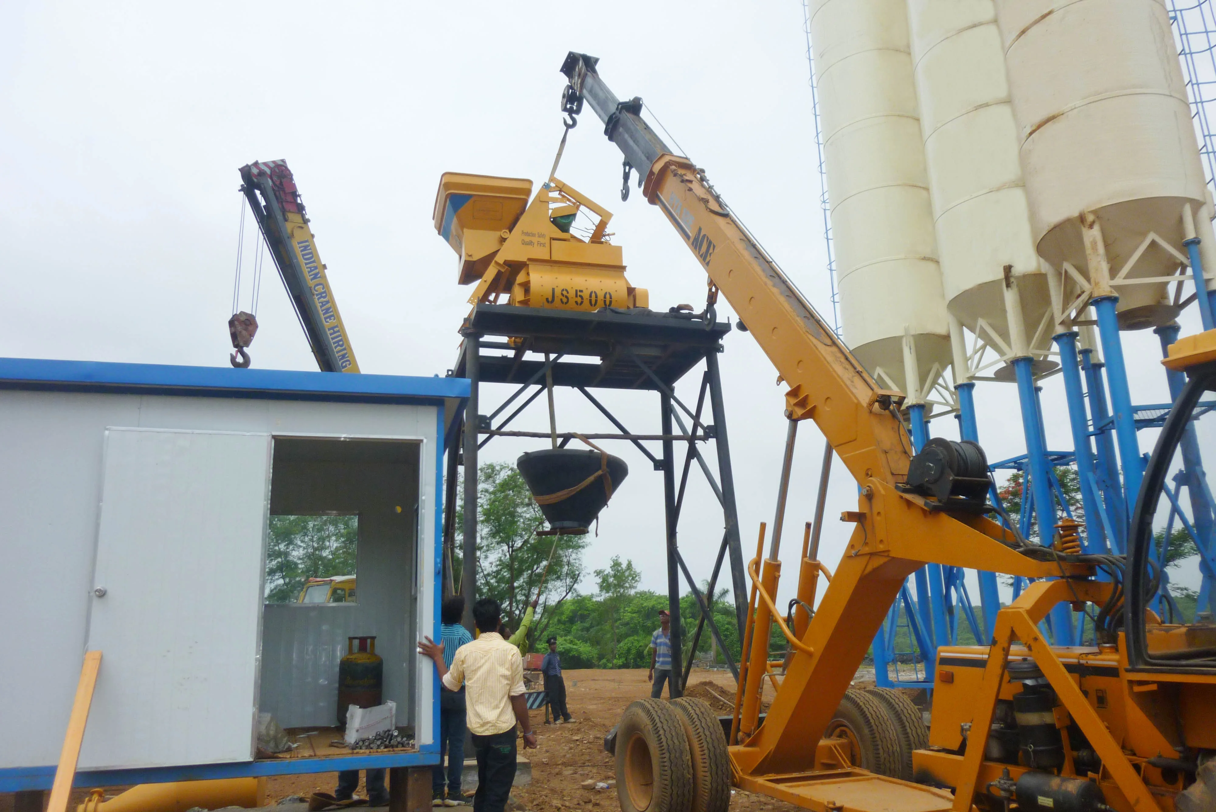 
Hot selling ready mix concrete batching plant HZS25 for china 