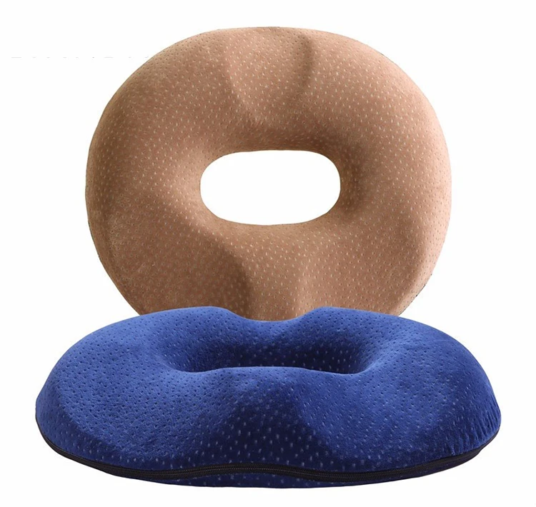 High Rebound Comfort Doughnut Cushion Pu Foam Ring Cushion Soft Pillow 3d Printed Donut Plush Chair Seat Cushion