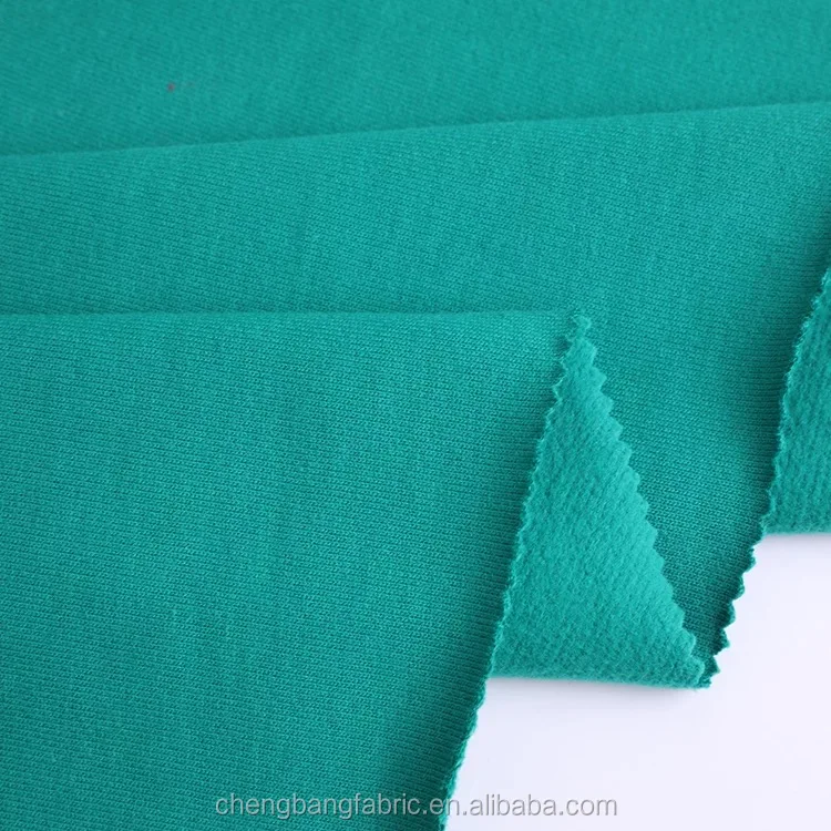 Fabric factory 300gsm 50 cotton 50 polyester wide width terry brushed fabric for sweatshirt