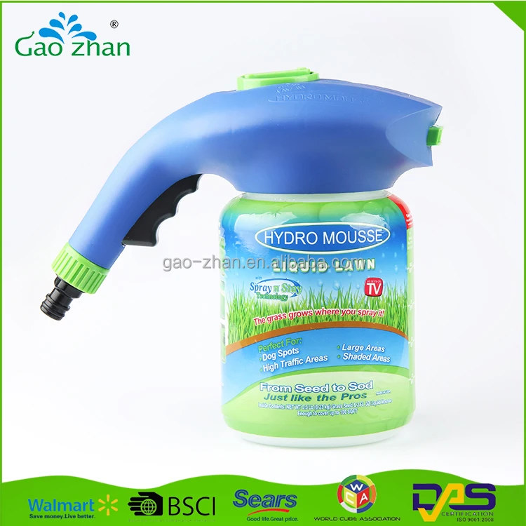 The Ultimate Home Hydro Seeding System Liquid Spray Seed Lawn Care Grass Shot