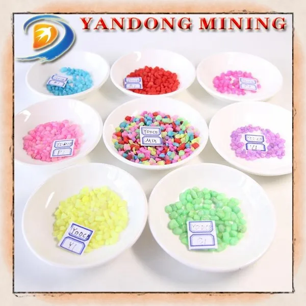 
mixed color dyed stone, for aquarium 