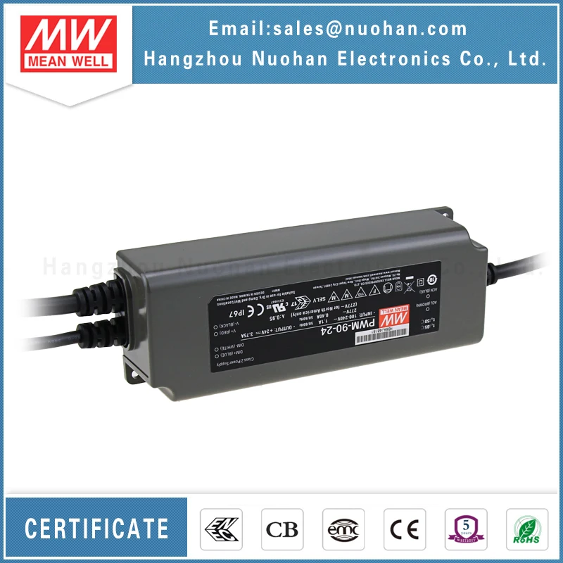 Mean well PWM-90-24 24V 90W 0-10v dimming led driver