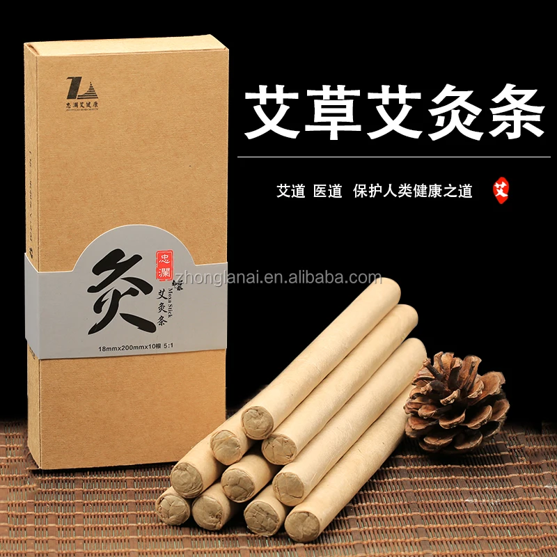 
Henan Zhonglan natural mugwort massage stick 18mm*200mm acupuncture moxa 