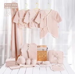 Wholesale newborn baby girls clothes cotton 22pieces 0-6months infants baby girl boys clothing set baby gift set without box