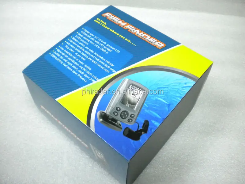 16 Levels Grayscale Boat fish finder with high definition LCD