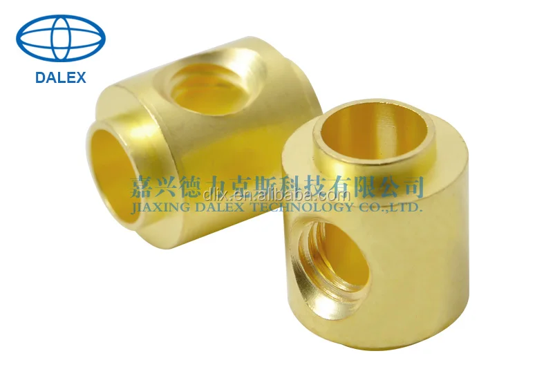 
automatic lathe processing parts/brass internal thread nuts/female thread brass parts 