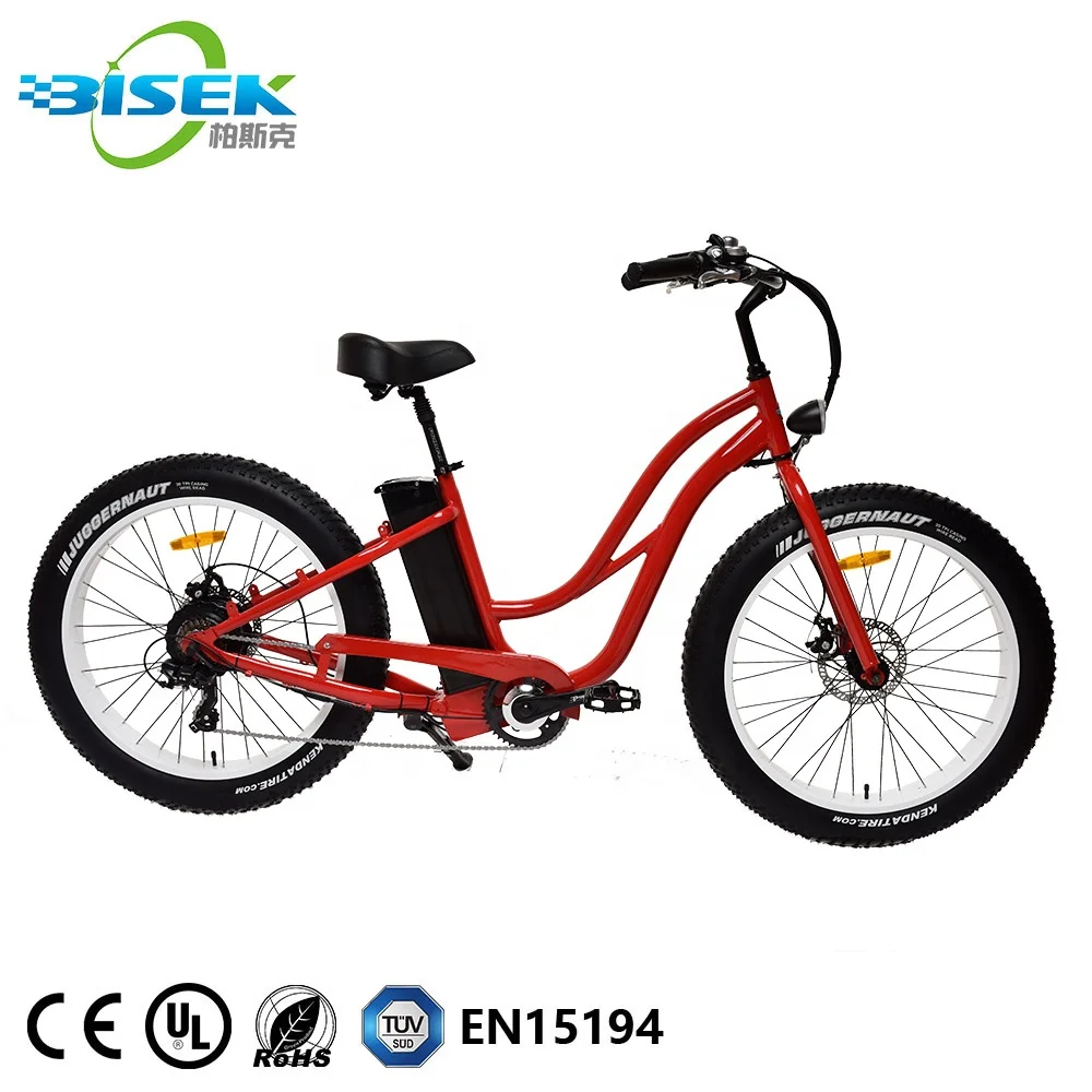 48V 500W powerful e-bike lady step through beach hummer cruiser electric bike electric bicycle 2020